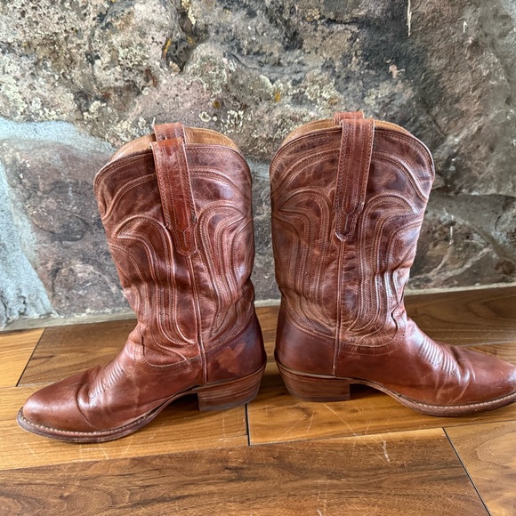 Tecovas Jamie Brown Cowboy Boots 7.5 Scotch Goat - Picture 3 of 4